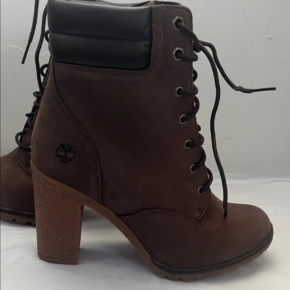 Timberland Women's Dark Brown Heeled Boots - Picture 7 of 7